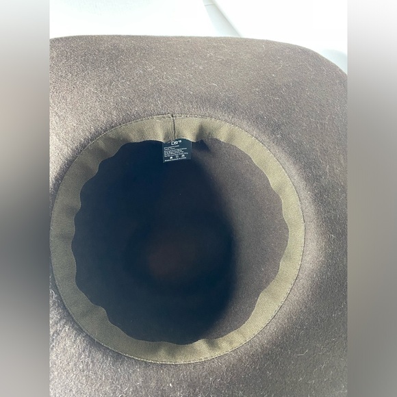 D&Y Wool Floppy Hat In Chocolate Brown - Picture 11 of 11